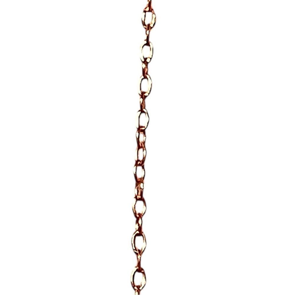 Italian Rose Gold Over Sterling Silver Chain 16” Necklace